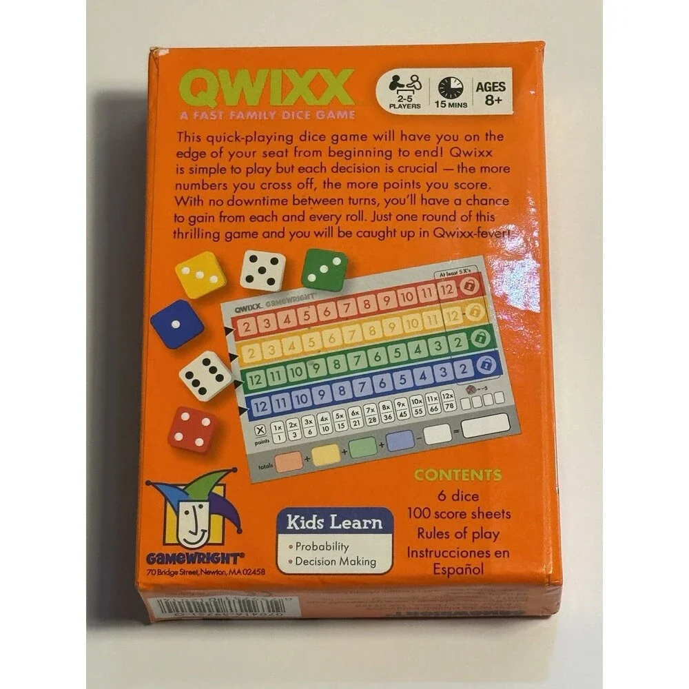 Gamewright qwixx strategy